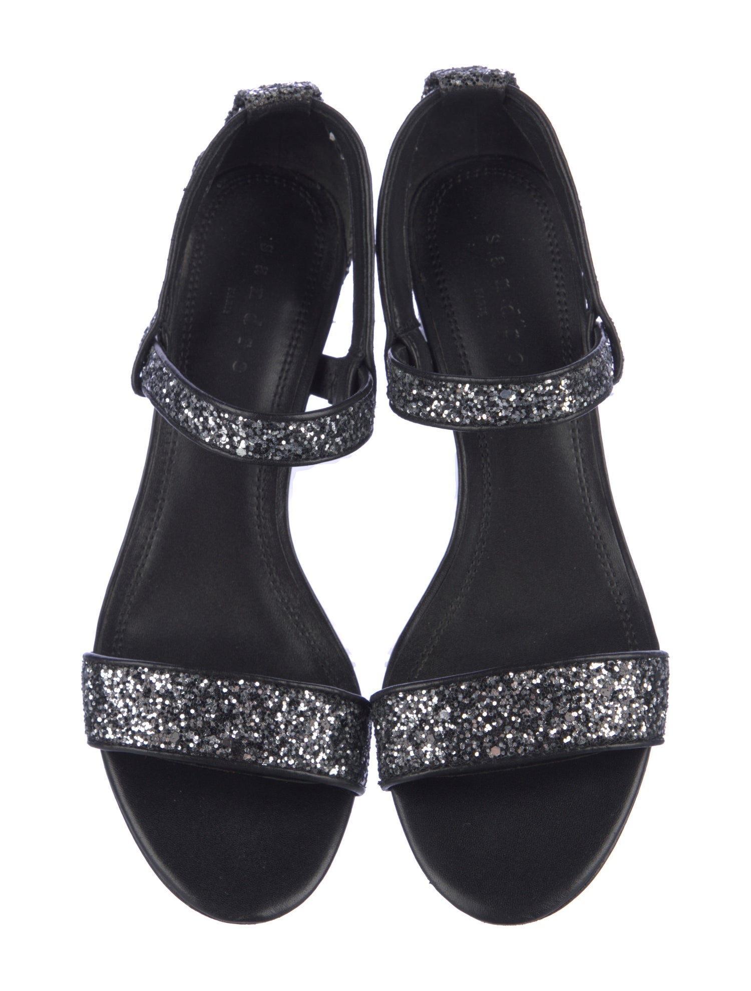 Sandro Glitter Glitter Accents Slingback Sandals